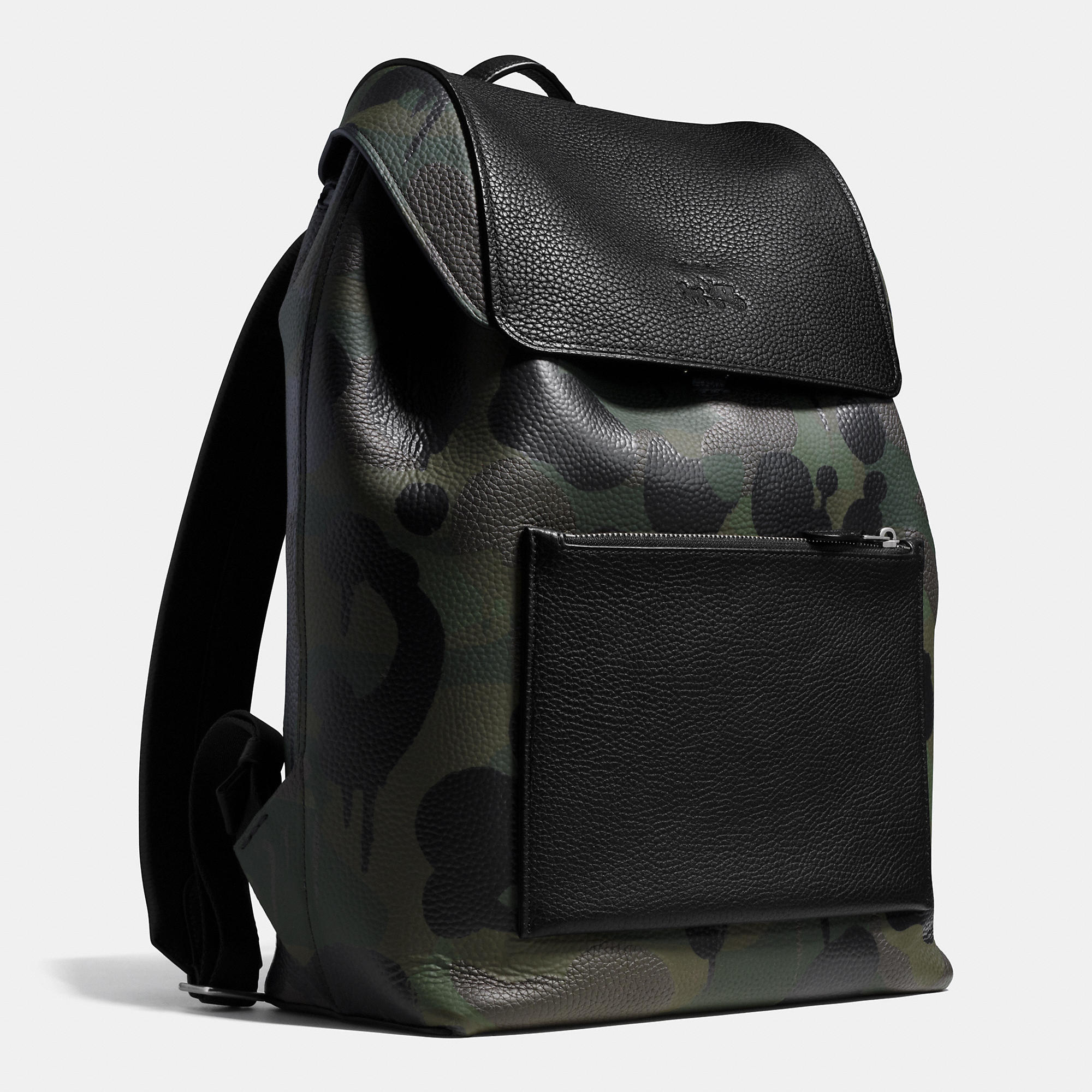 Lyst - Coach Manhattan Backpack In Military Wild Beast Print Leather in ...