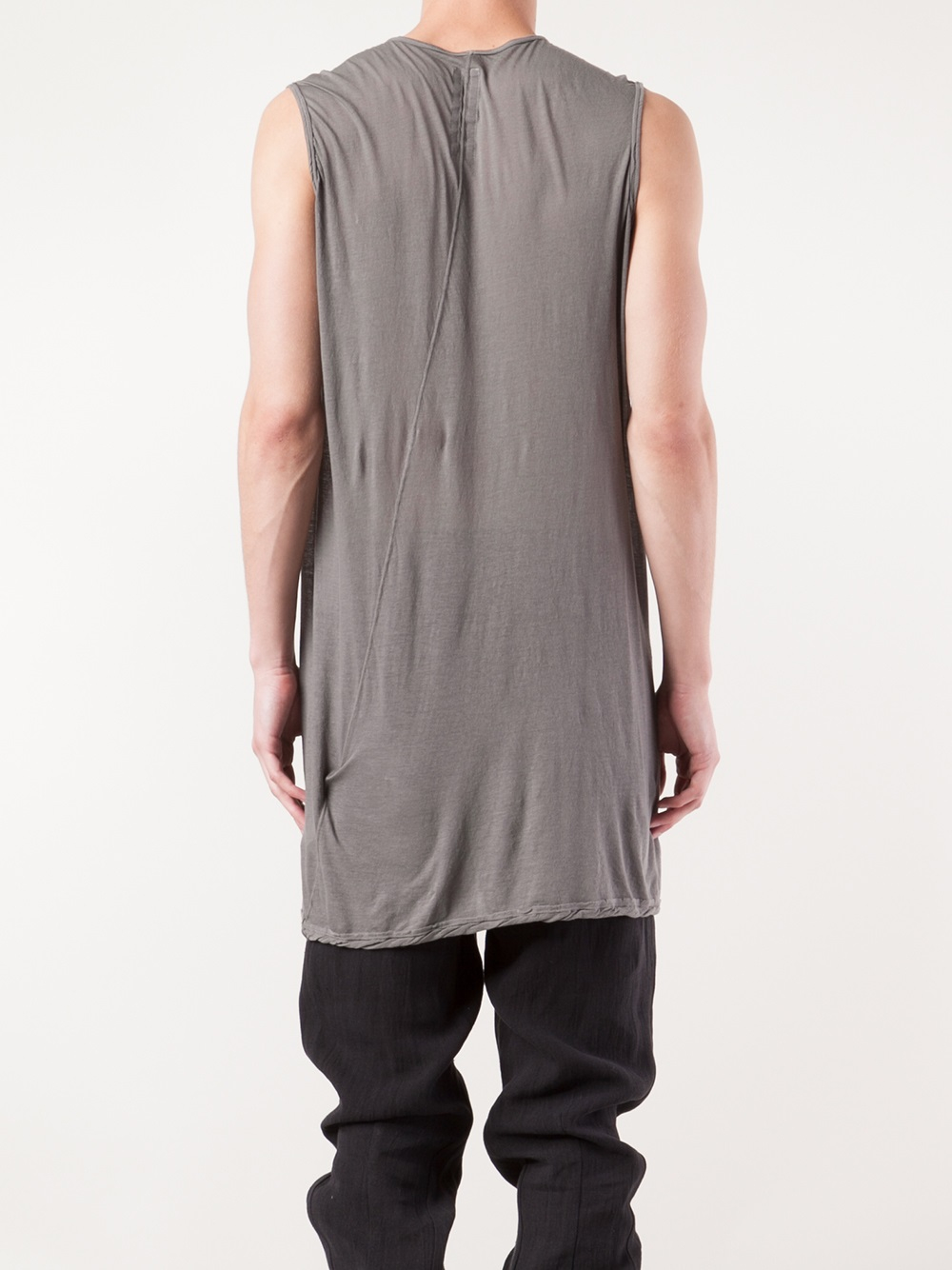 Lyst - Drkshdw By Rick Owens Sleeveless Tunic Top in Gray for Men