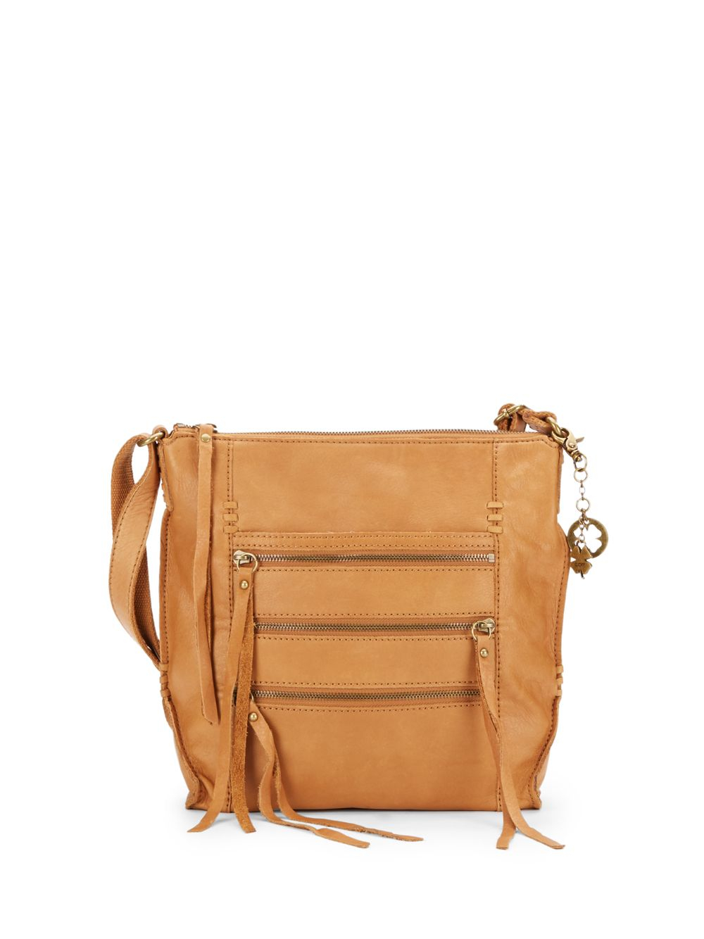 Lyst - Lucky Brand Shannon Leather Zip Crossbody Bag in Brown