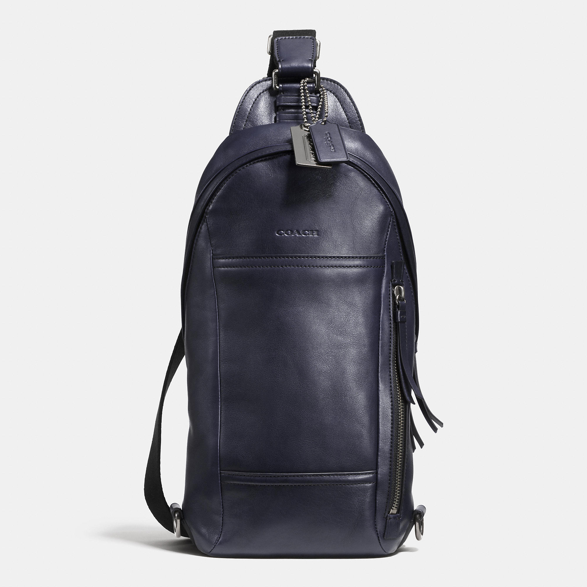 Lyst - COACH Bleecker Convertible Sling Pack In Leather in Black for Men