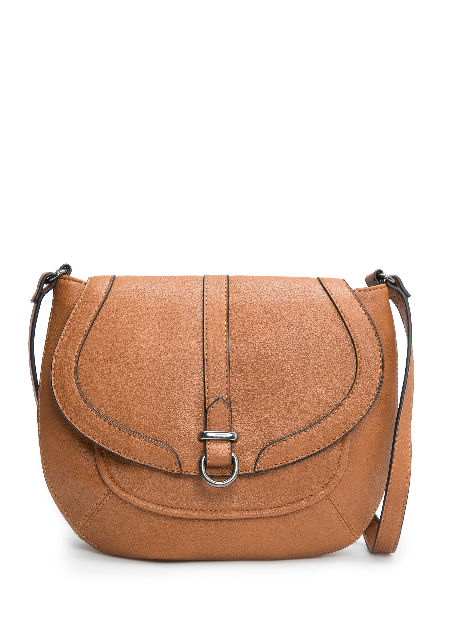 Lyst Mango Cross Body Flap Bag in Brown