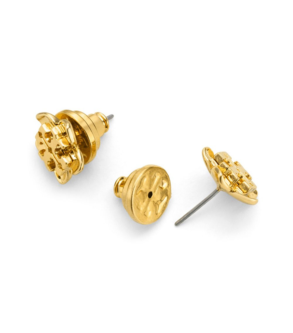Lyst Tory Burch Cecily Flower Stud Earring In Metallic Gallery