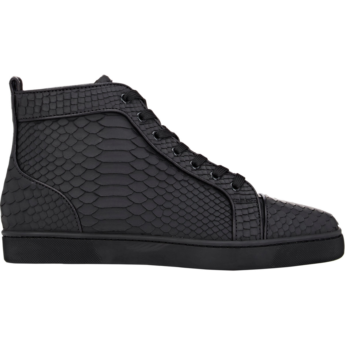 christian louboutin black python sneakers christian louboutin black python sneakers