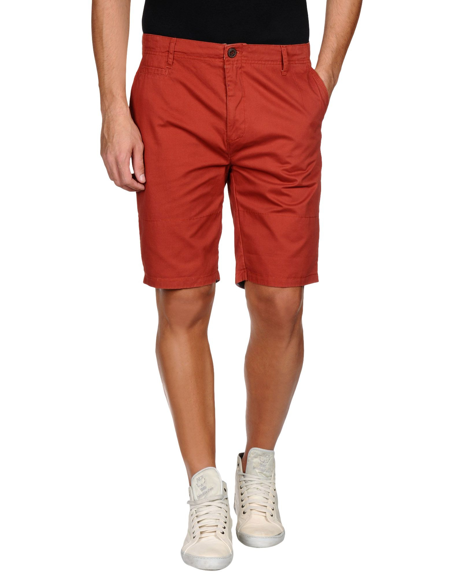 Suit Bermuda Shorts in Red for Men (Brick red) | Lyst
