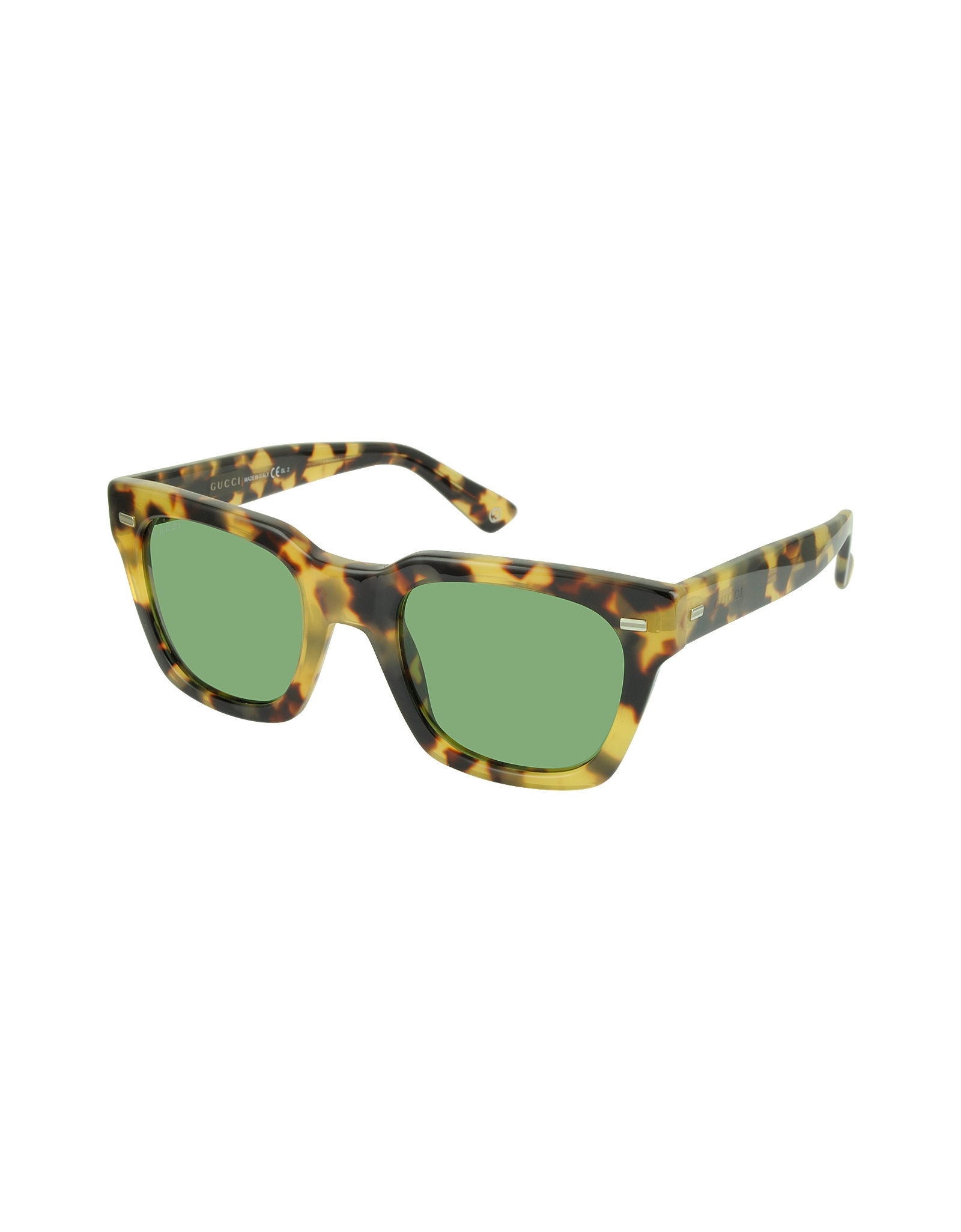 Gucci Gg 1099/s 00fdj Havana Acetate Square Frame Sunglasses in Green ...