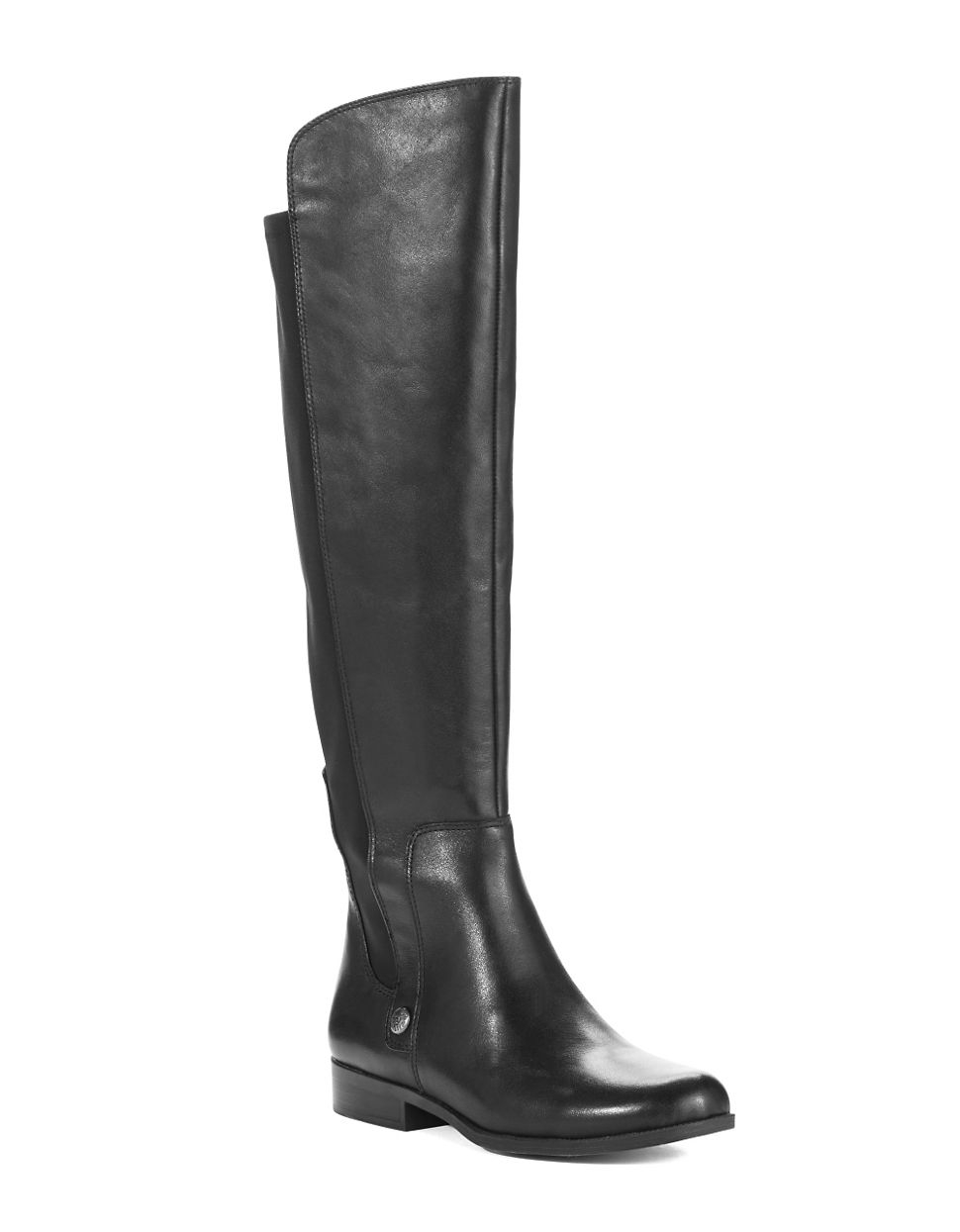 Anne Klein City Gurl Boots in Black (Black leather) | Lyst