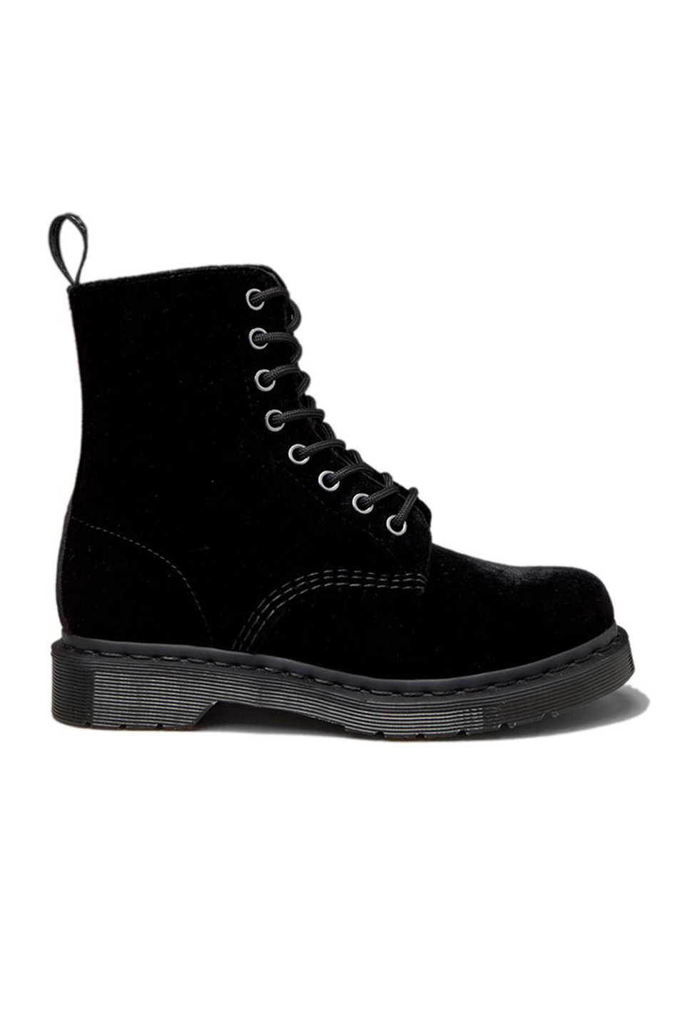 Dr. Martens Page Velvet Boot in Black Lyst