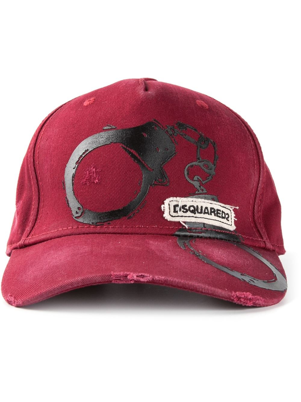 dsquared2 red distressed cap product 1 23040755 0 058390007 normal