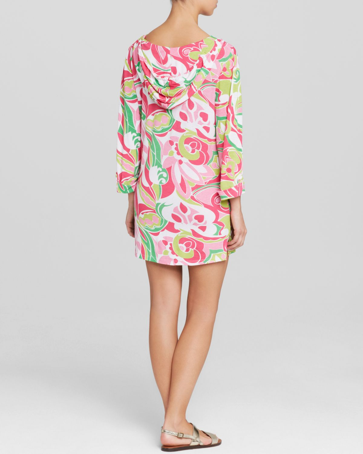floral swim cover up