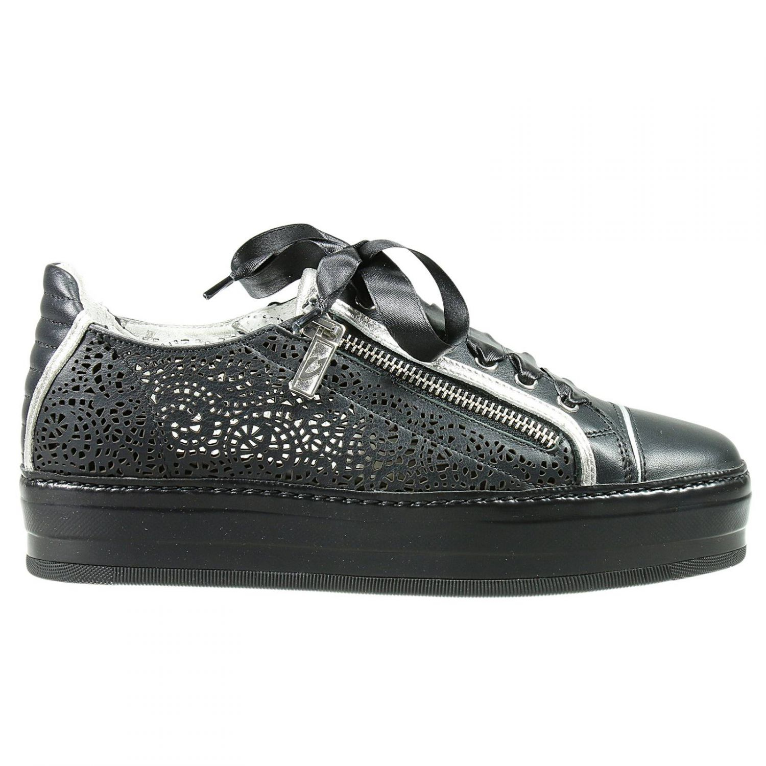 Lyst - Alberto guardiani Shoes Toki Tower Sneakers Leather Lasered in Black