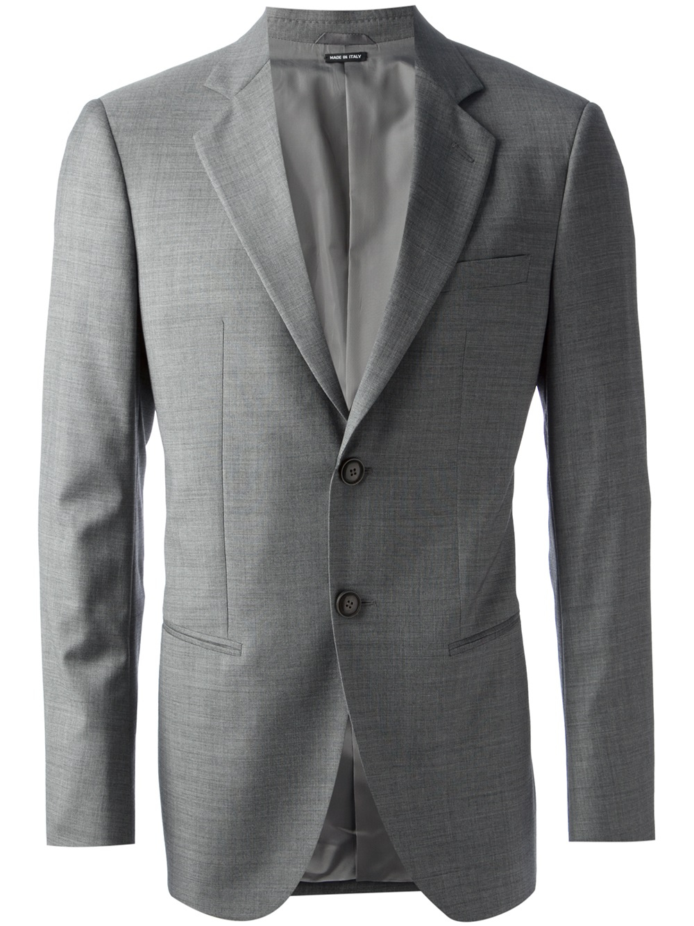 armani Two Button Suit in Gray for Men Lyst