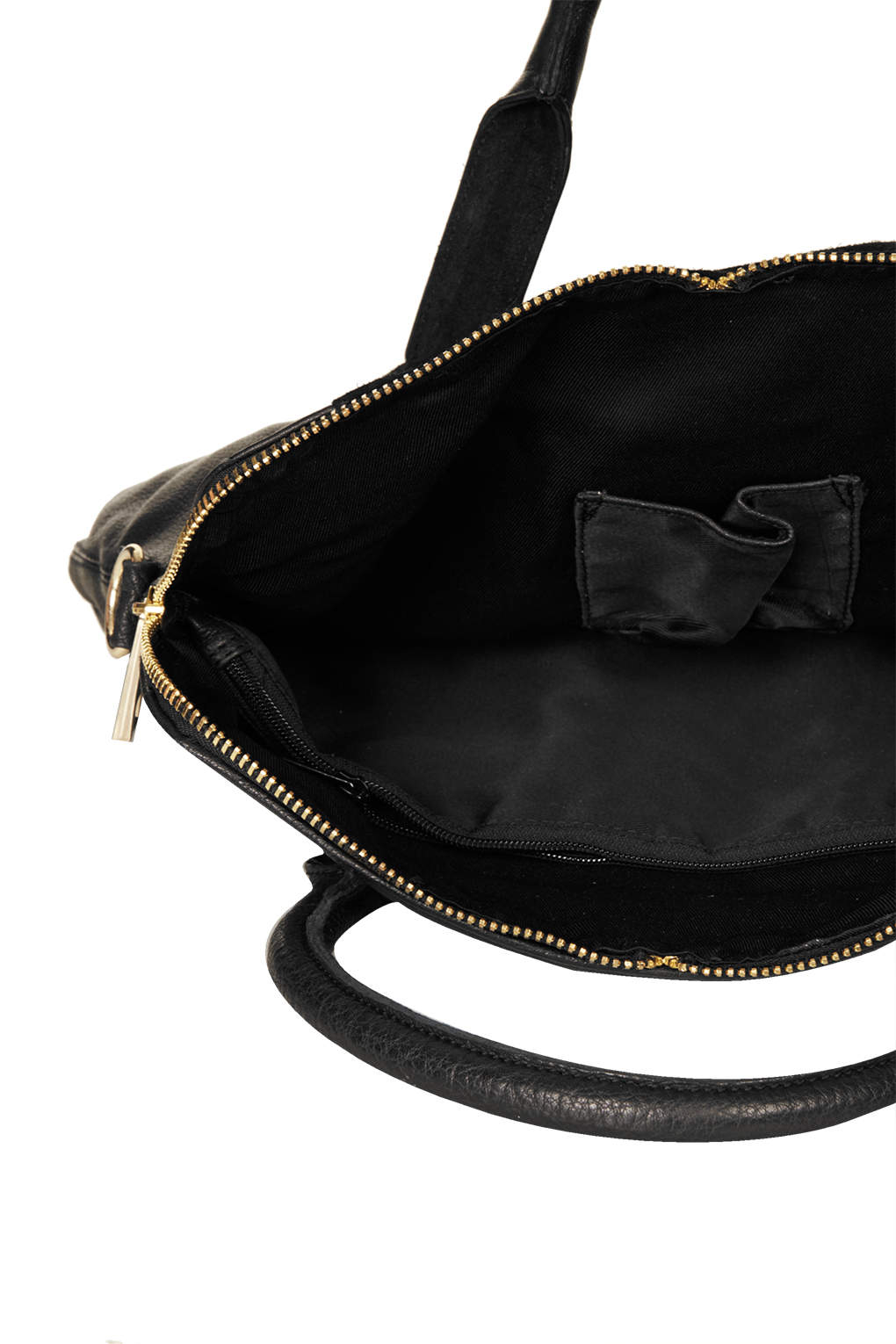 Lyst Multi Zip Fold Pocket Leather Tote Bag in Black