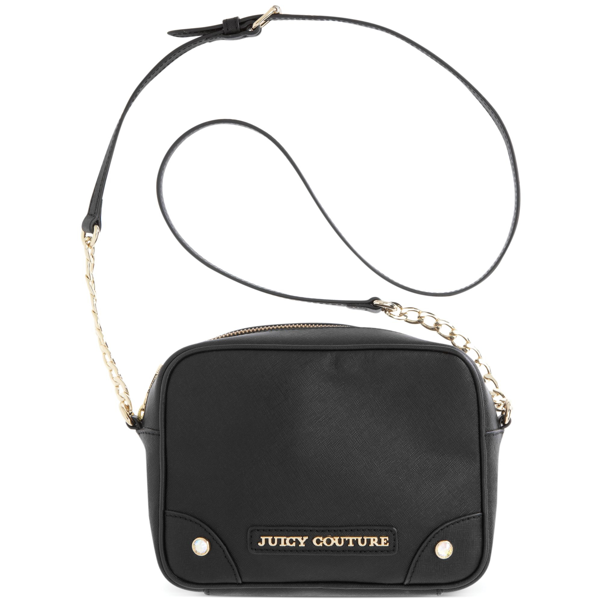 Juicy Couture Sophia Leather Camera Crossbody in Black | Lyst