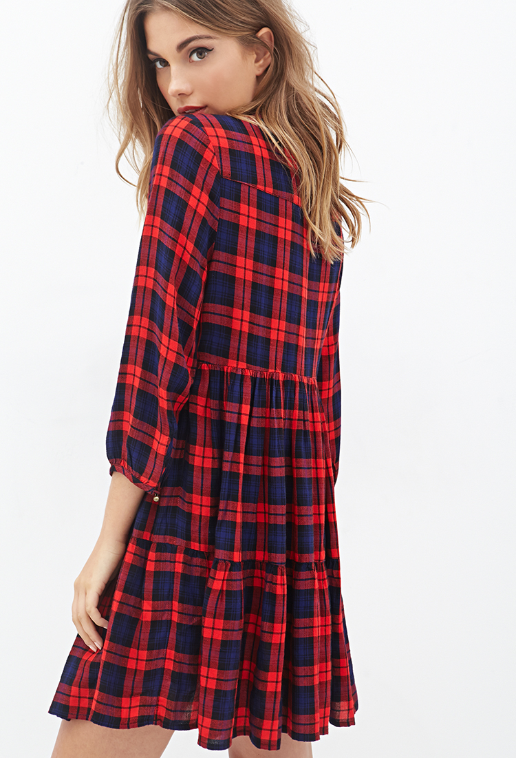 Forever 21 Plaid Badoll Dress In Blue Lyst in Elegant  Forever 21 Wholesale Clothing for Encourage