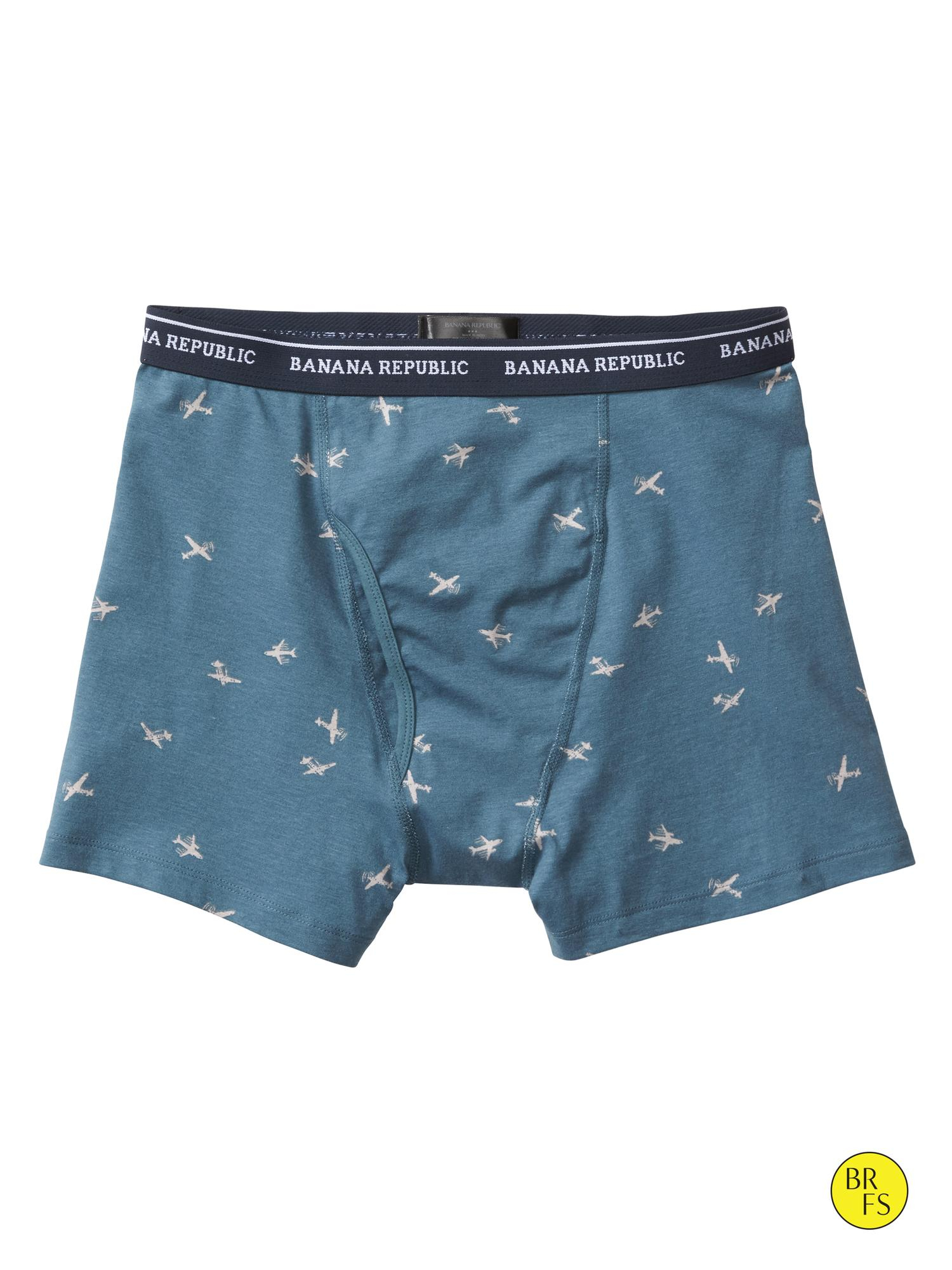 Banana Republic Factory Airplane-Print Boxer Brief in Blue for Men ...