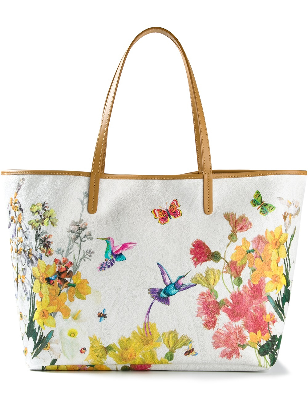 Etro Floral Print Tote Bag | Lyst