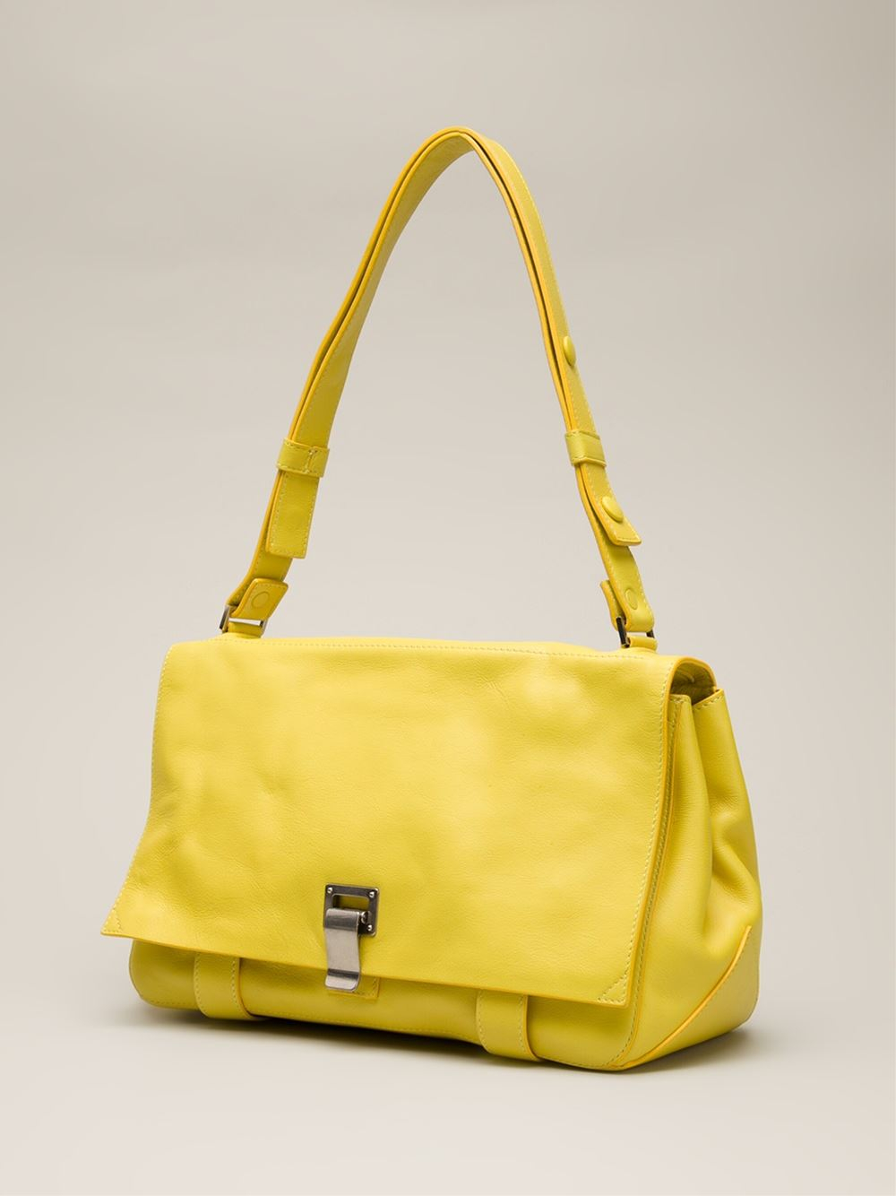 Lyst - Proenza Schouler Large Courier Shoulder Bag in Yellow