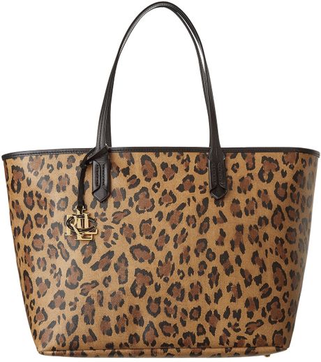 Lauren By Ralph Lauren Caldwell Leopard Classic Tote in Animal (Leopard ...