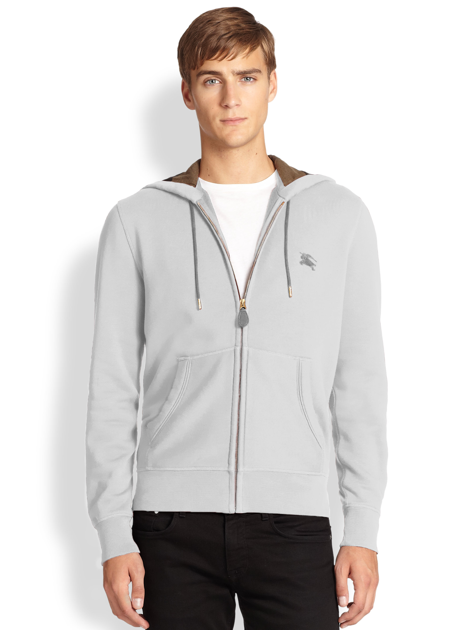 Grey Burberry Hoodie | The Art of Mike 