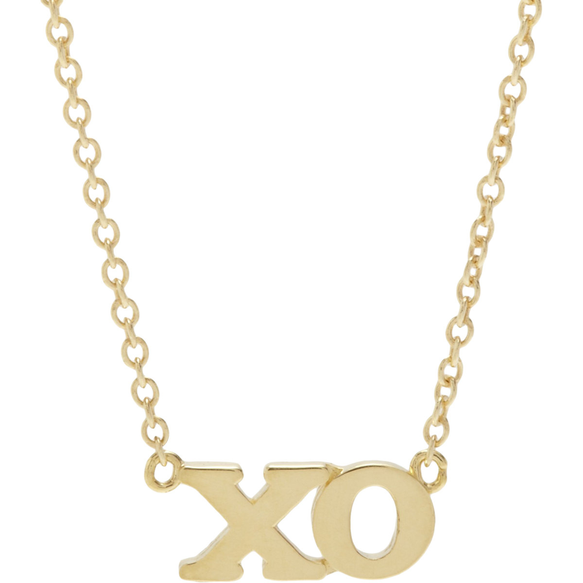 Lyst Jennifer Meyer xo Charm Necklace in Metallic