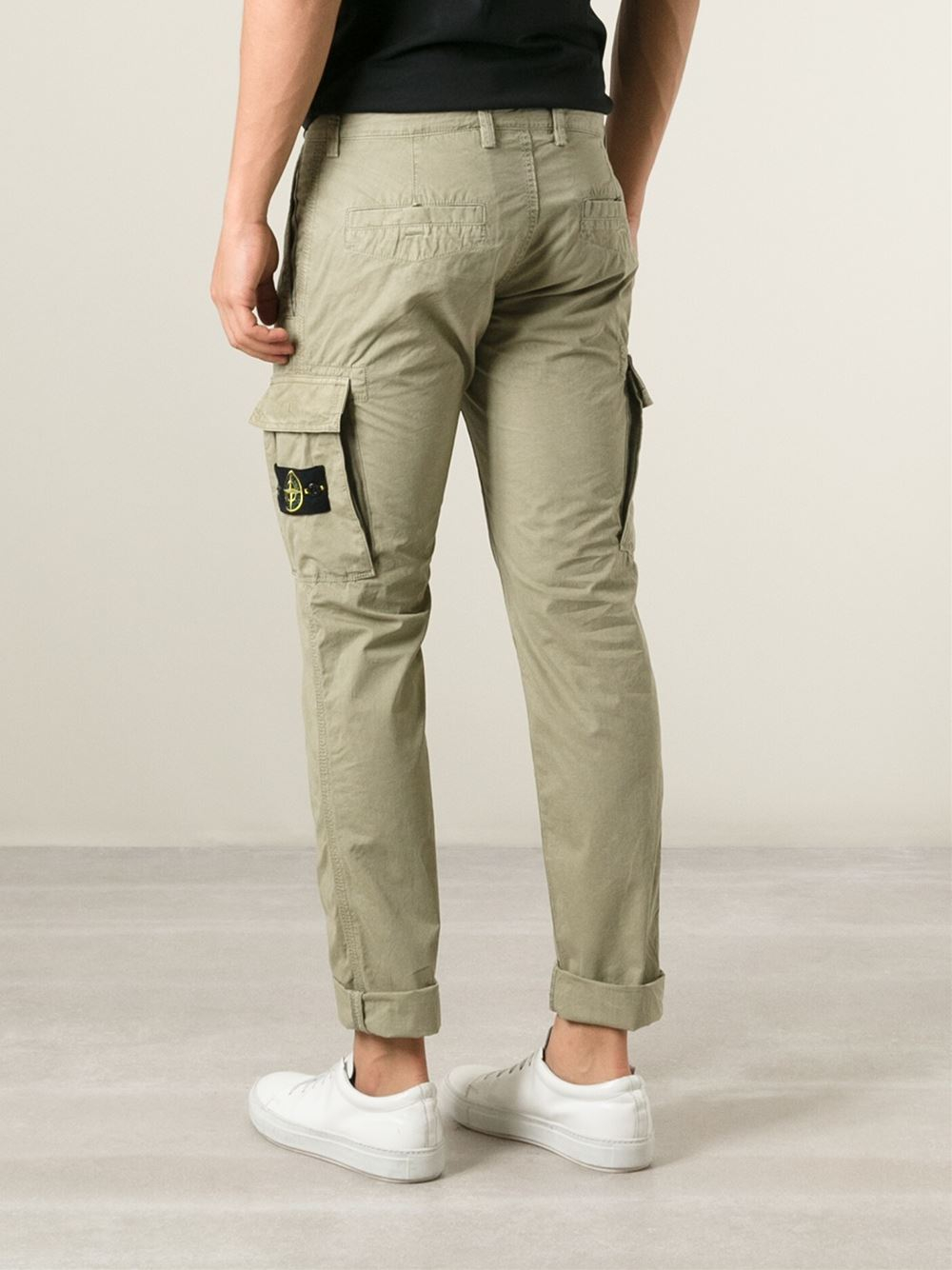 Stone island Cargo Trousers in Natural for Men | Lyst