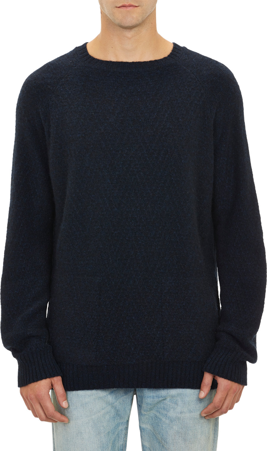 The elder statesman Diamondstitch Pullover Sweater in Blue for Men | Lyst