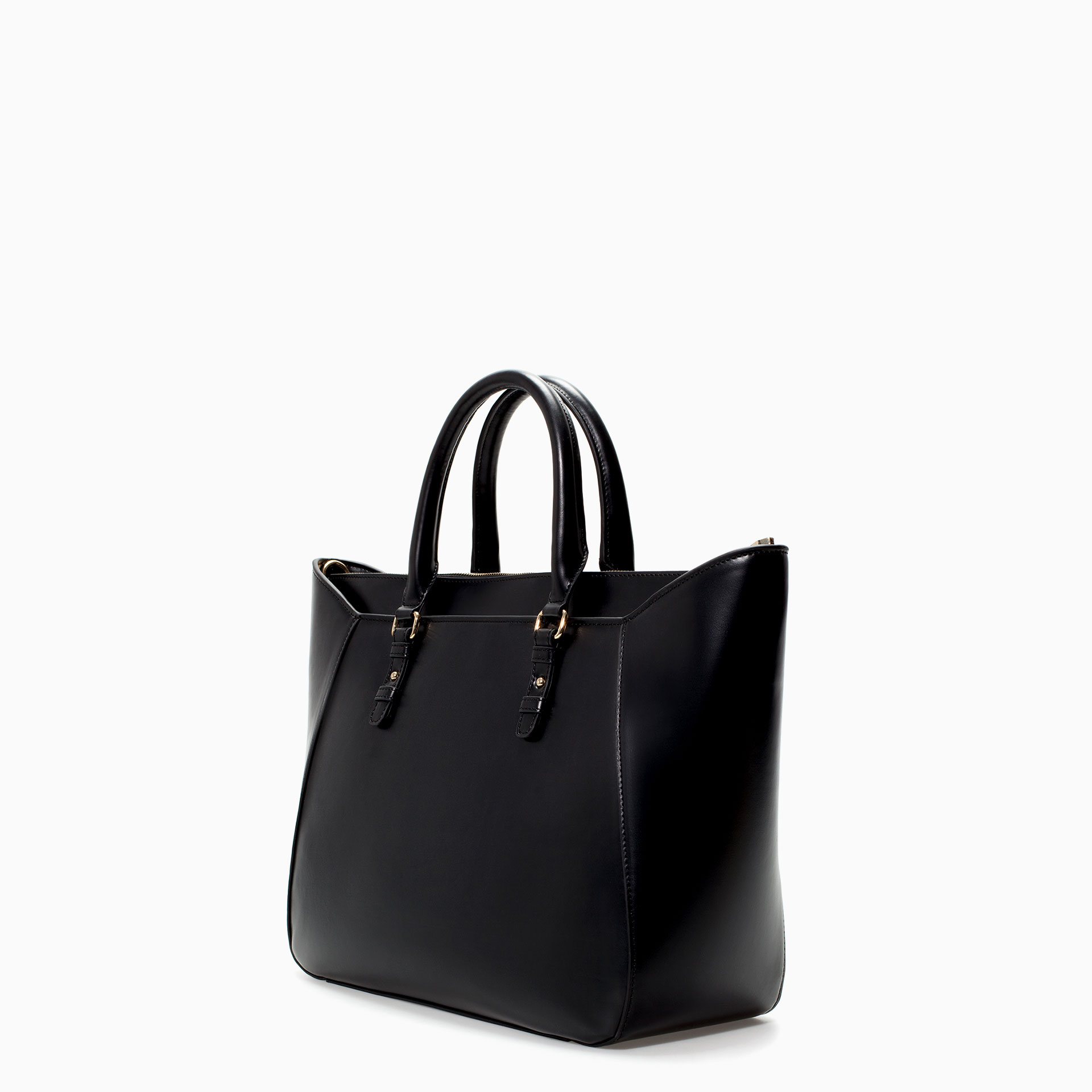 Zara Shopper Bag in Black | Lyst
