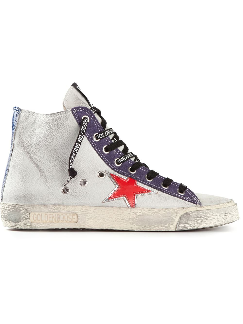 Golden goose deluxe brand High Top Lace Up Sneakers in White | Lyst