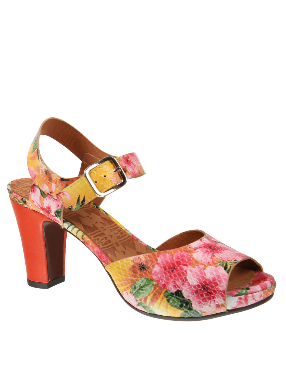 Chie mihara Fou Leather Heeled Sandals in Multicolor (MULTI) | Lyst