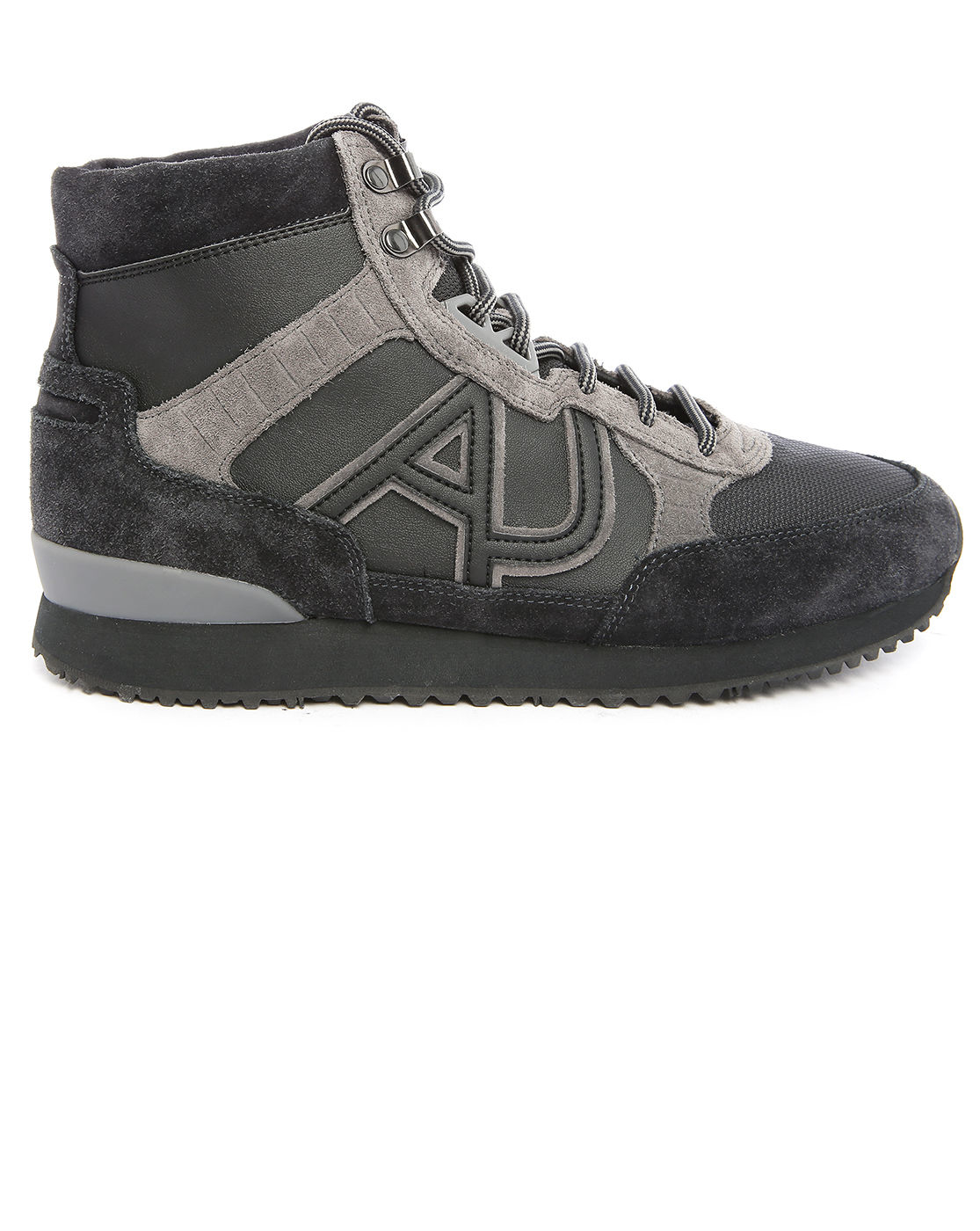 armani jeans high top sneakers