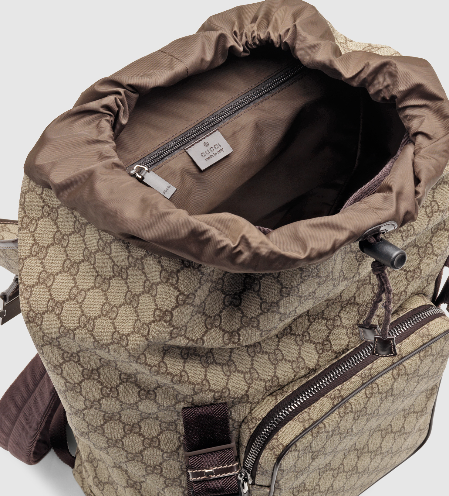 Lyst - Gucci Gg Supreme Canvas Interlocking G Backpack in Natural for Men