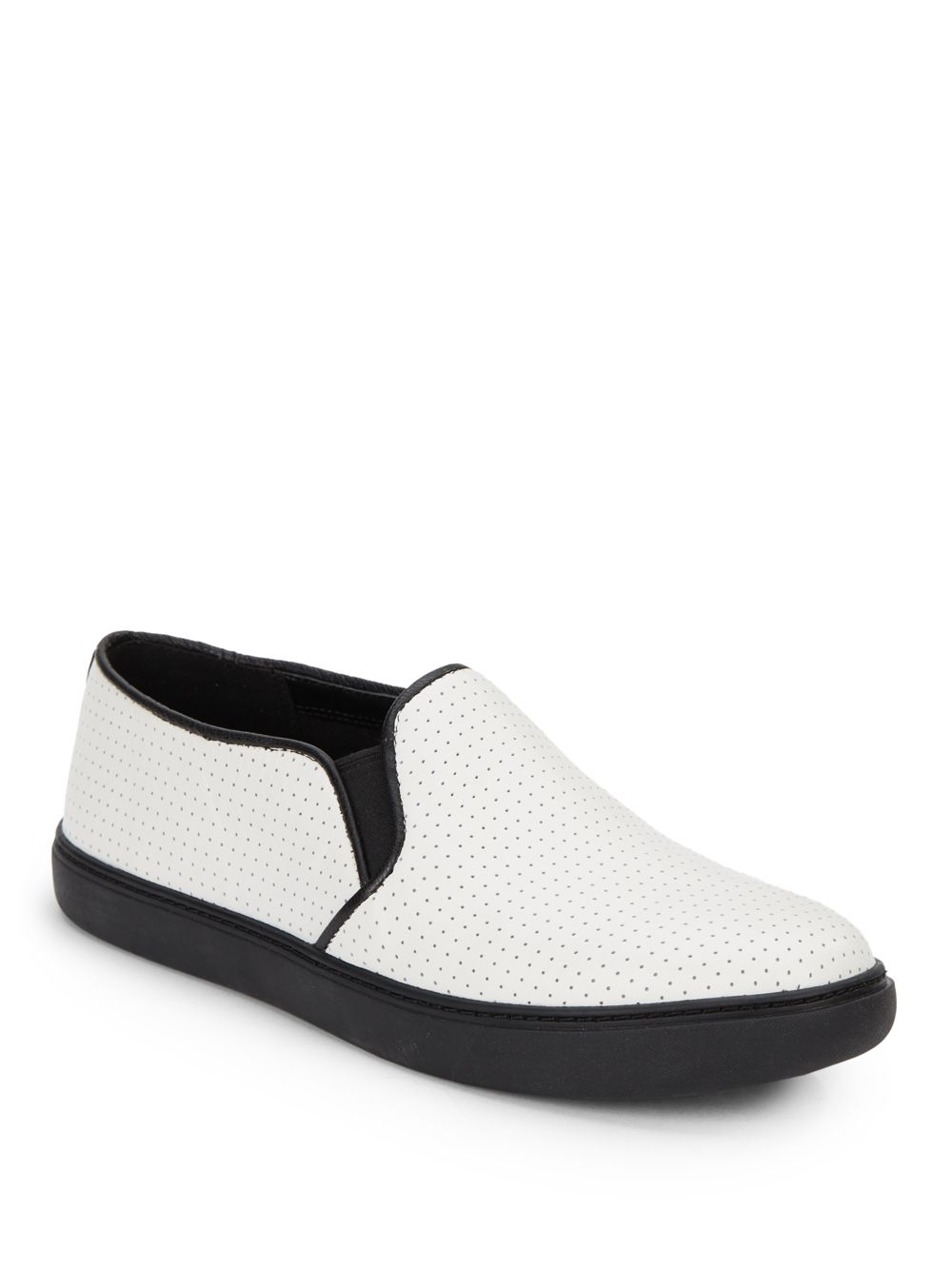 Cole haan Jennica TwoTone Leather SlipOn Sneakers in White Lyst