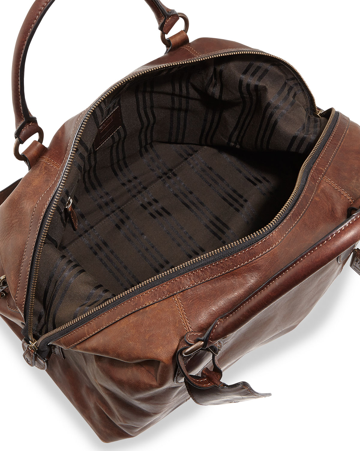 Frye Logan Mens Leather Overnight Bag in Brown for Men | Lyst