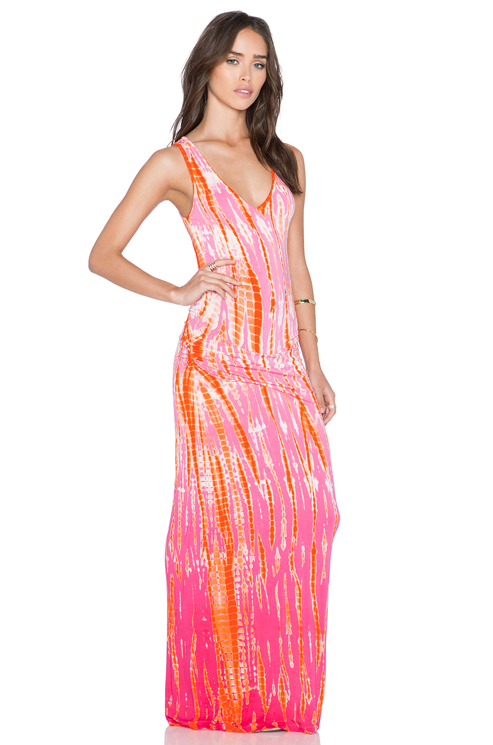 Young fabulous & broke Sienna Jersey Maxi Dress in Pink | Lyst