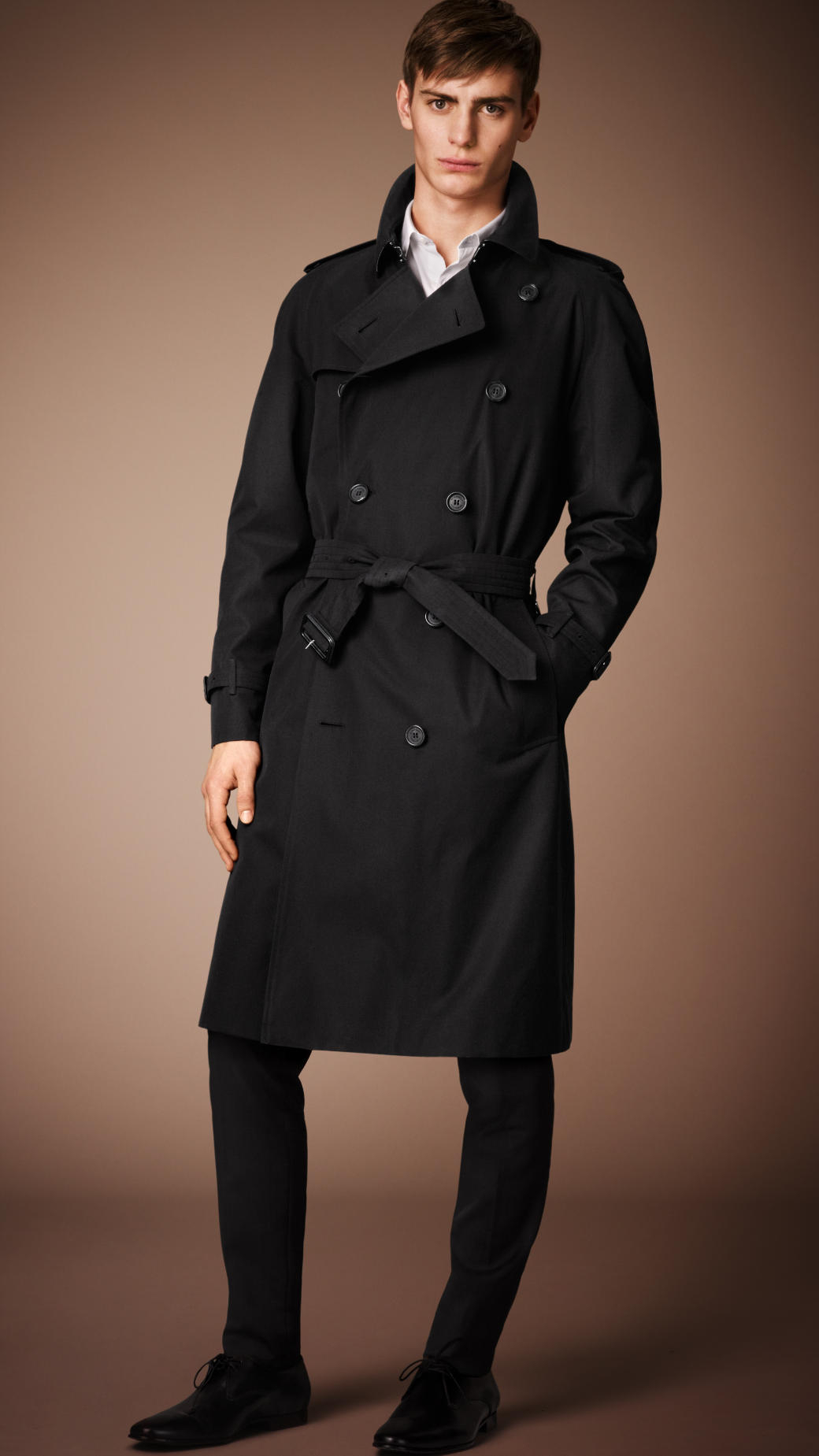 Lyst - Burberry The Westminster - Long Heritage Trench Coat in Black ...