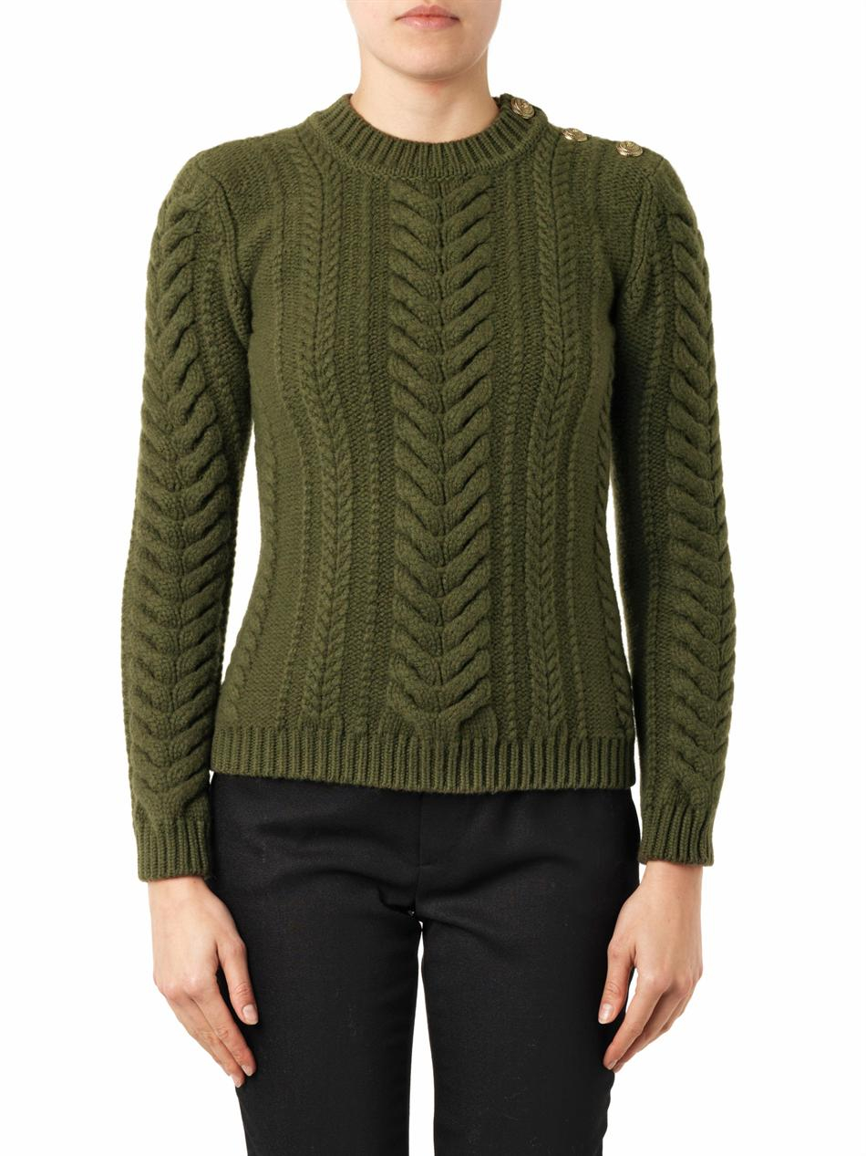 balmain knitted sweater