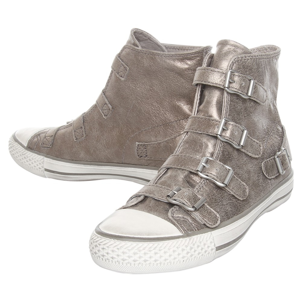 Kurt geiger Lizzy High Top Trainers in Gray | Lyst