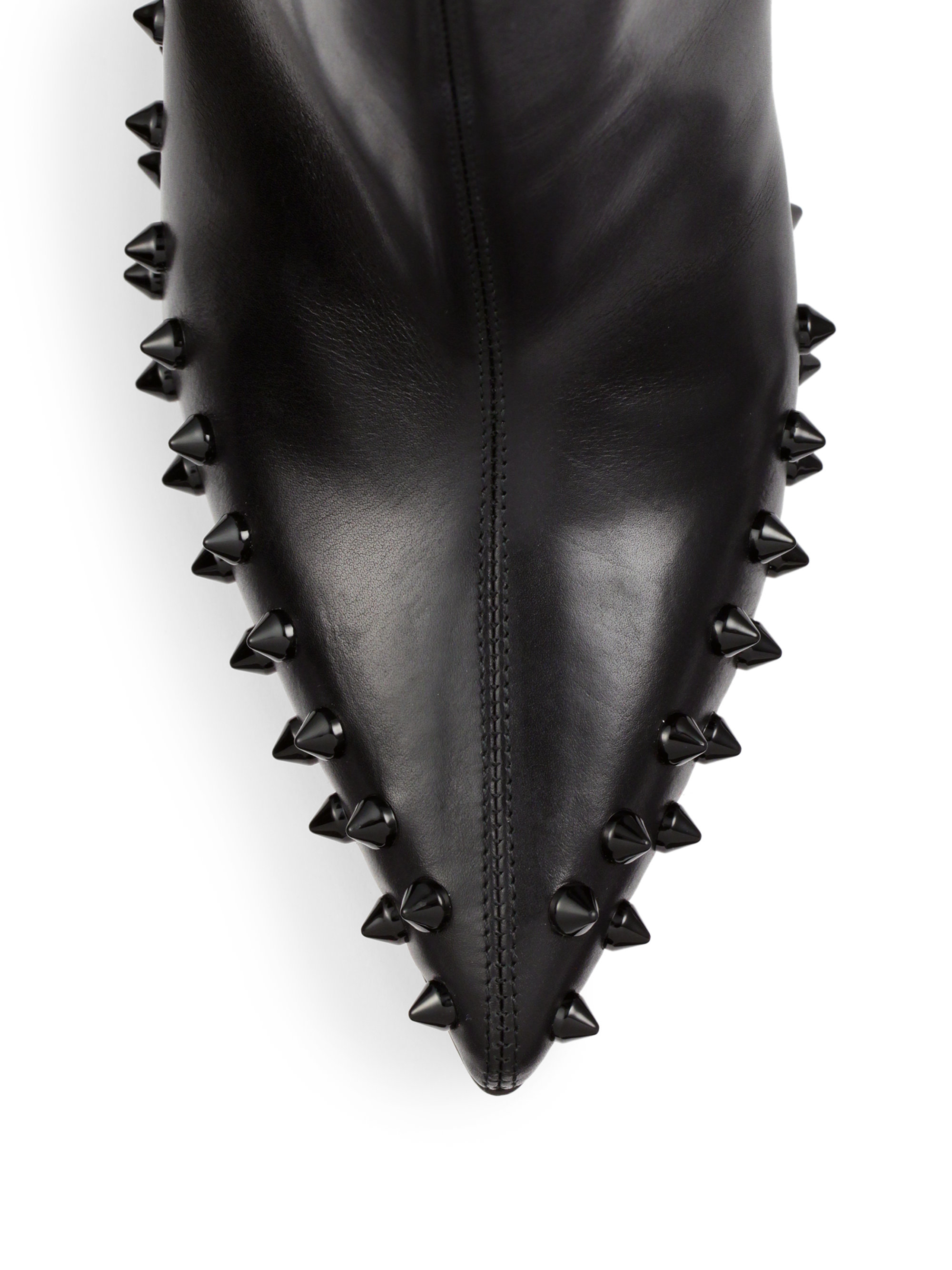 Christian louboutin Willetta Studded Booties in Black | Lyst  