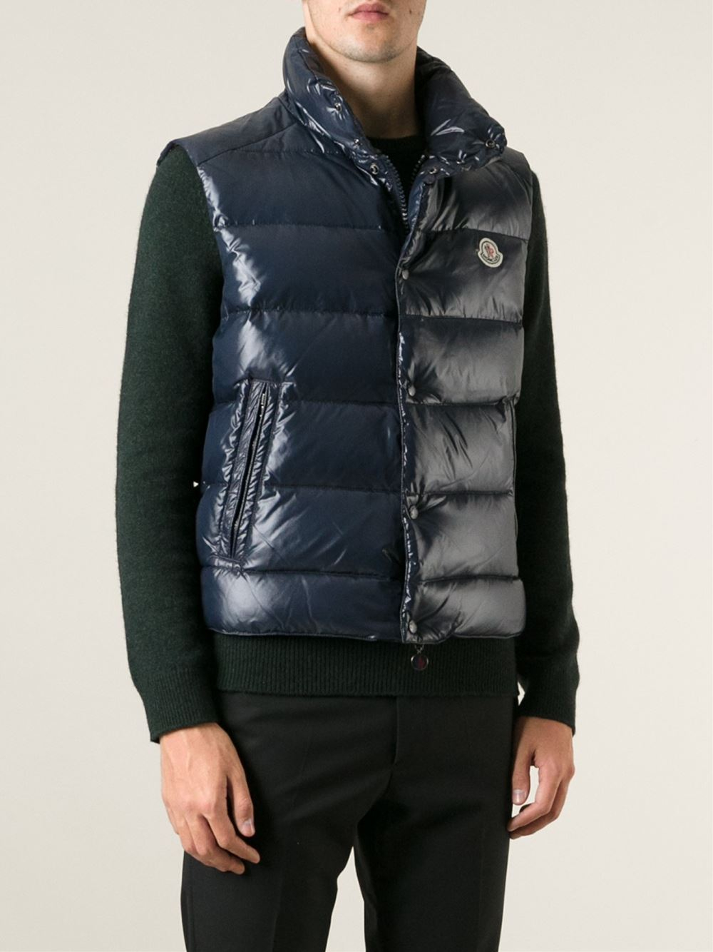 moncler tib gilet blue moncler tib gilet blue