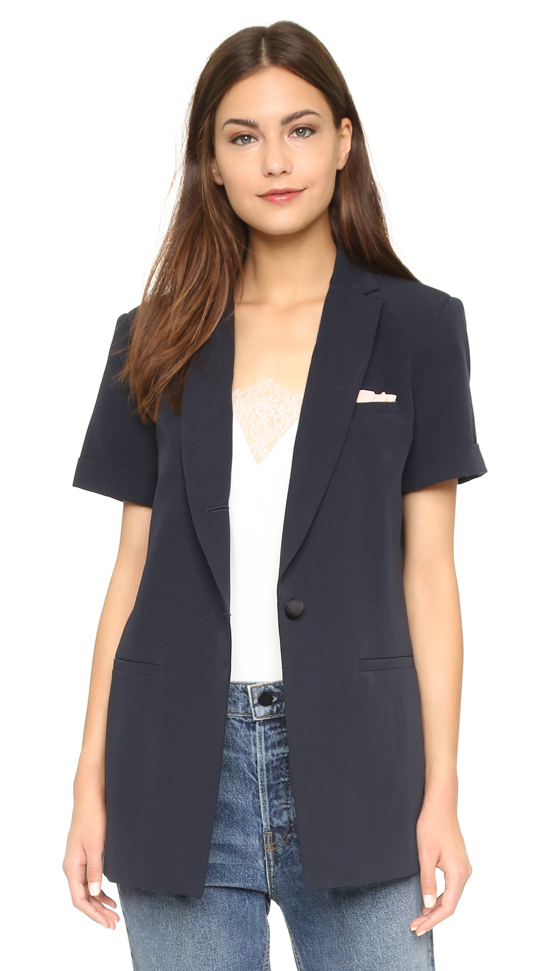 womens blazer short