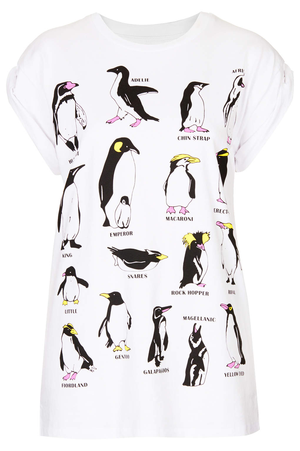 Topshop Penguins Tee By Tee and Cake in White  Lyst