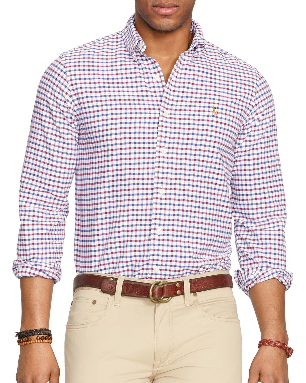 Ralph lauren Polo Oxford Classic Fit Button Down Shirt in Purple for ...