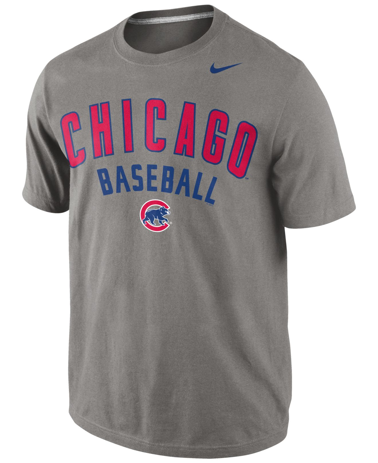 Lyst - Nike Men's Chicago Cubs Away Practice T-shirt in Gray for Men