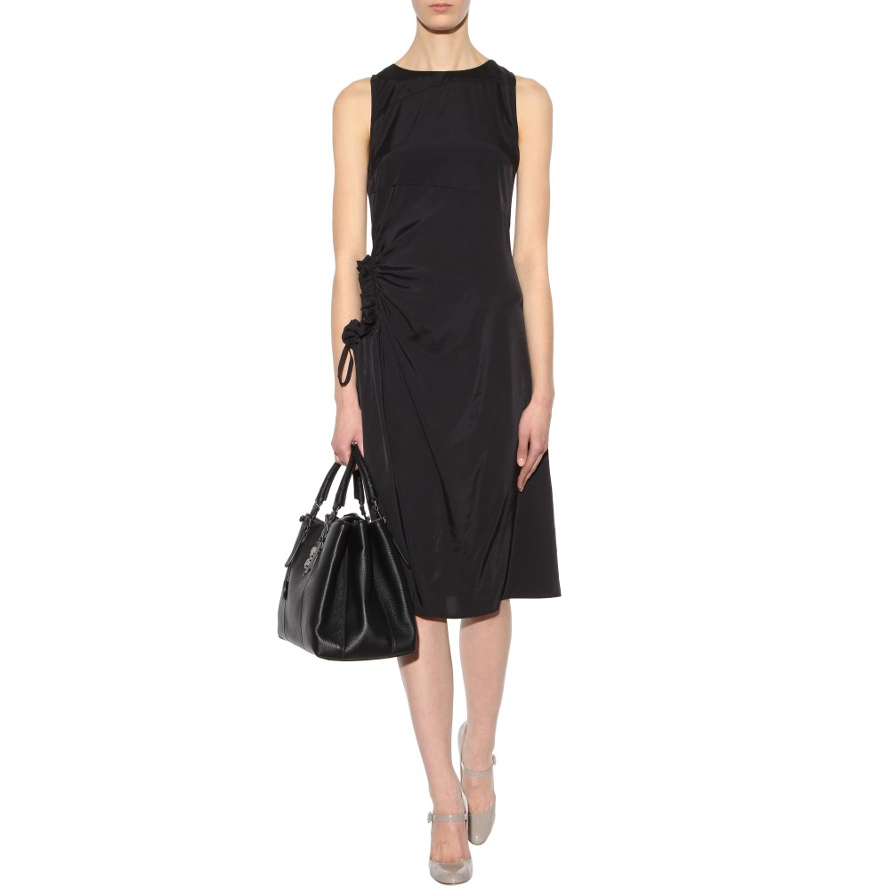 Lyst - Bottega Veneta Embellished Dress in Black