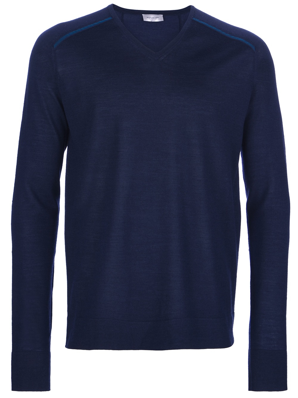 Lyst - Balenciaga Vneck Sweater in Blue for Men