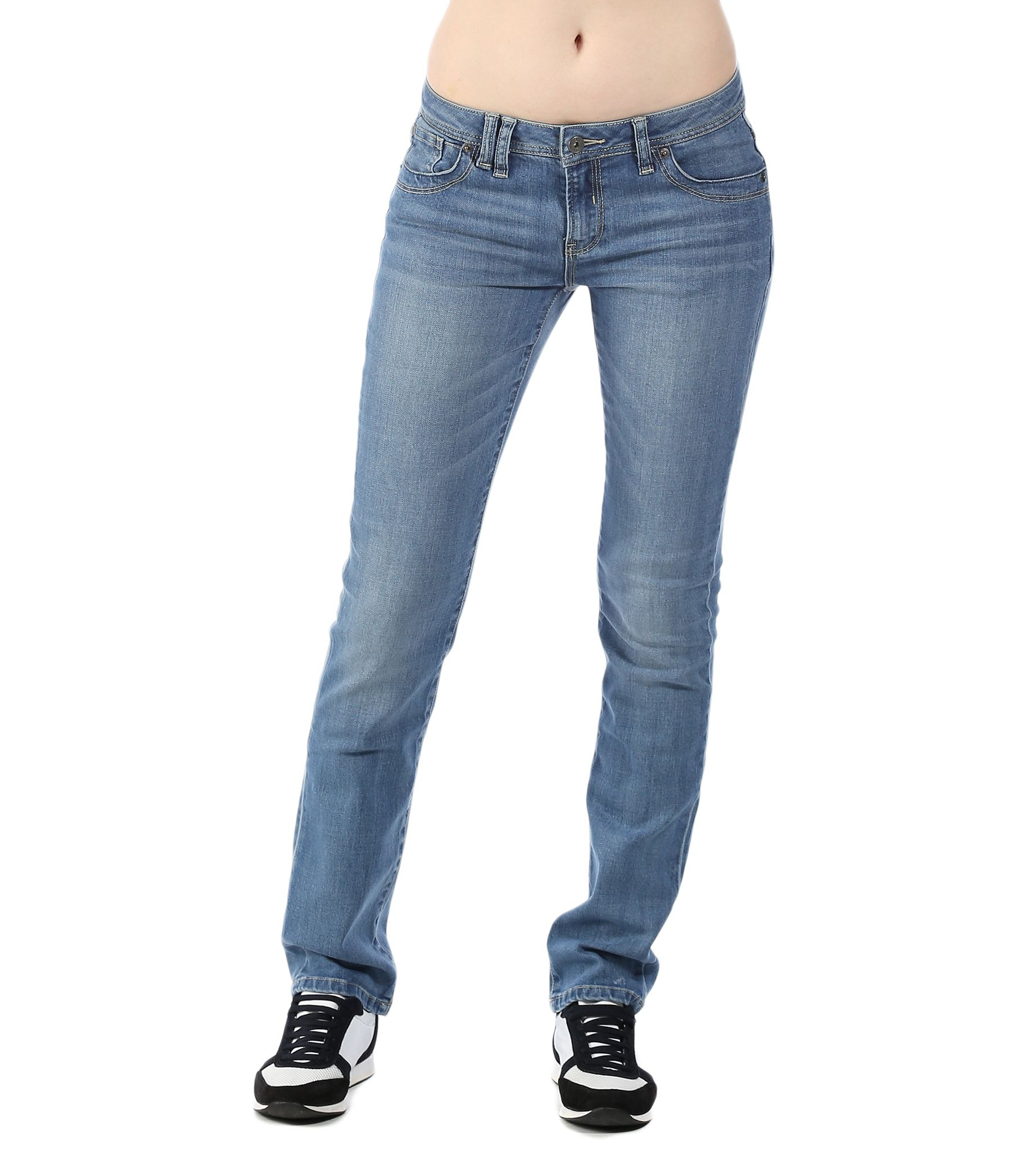 Bench Denim Soundboard V11 Straight Leg Jeans in Denim Mid Wash (Blue