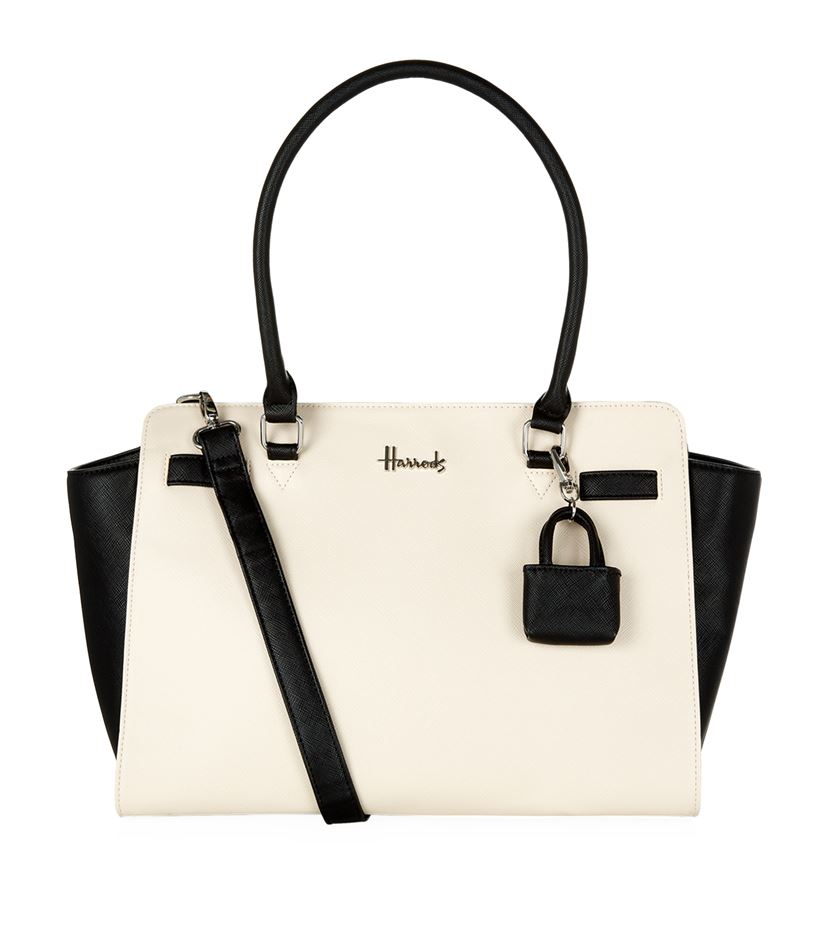 Harrods Novello Two Tone Shoulder Bag In Black Lyst Gallery