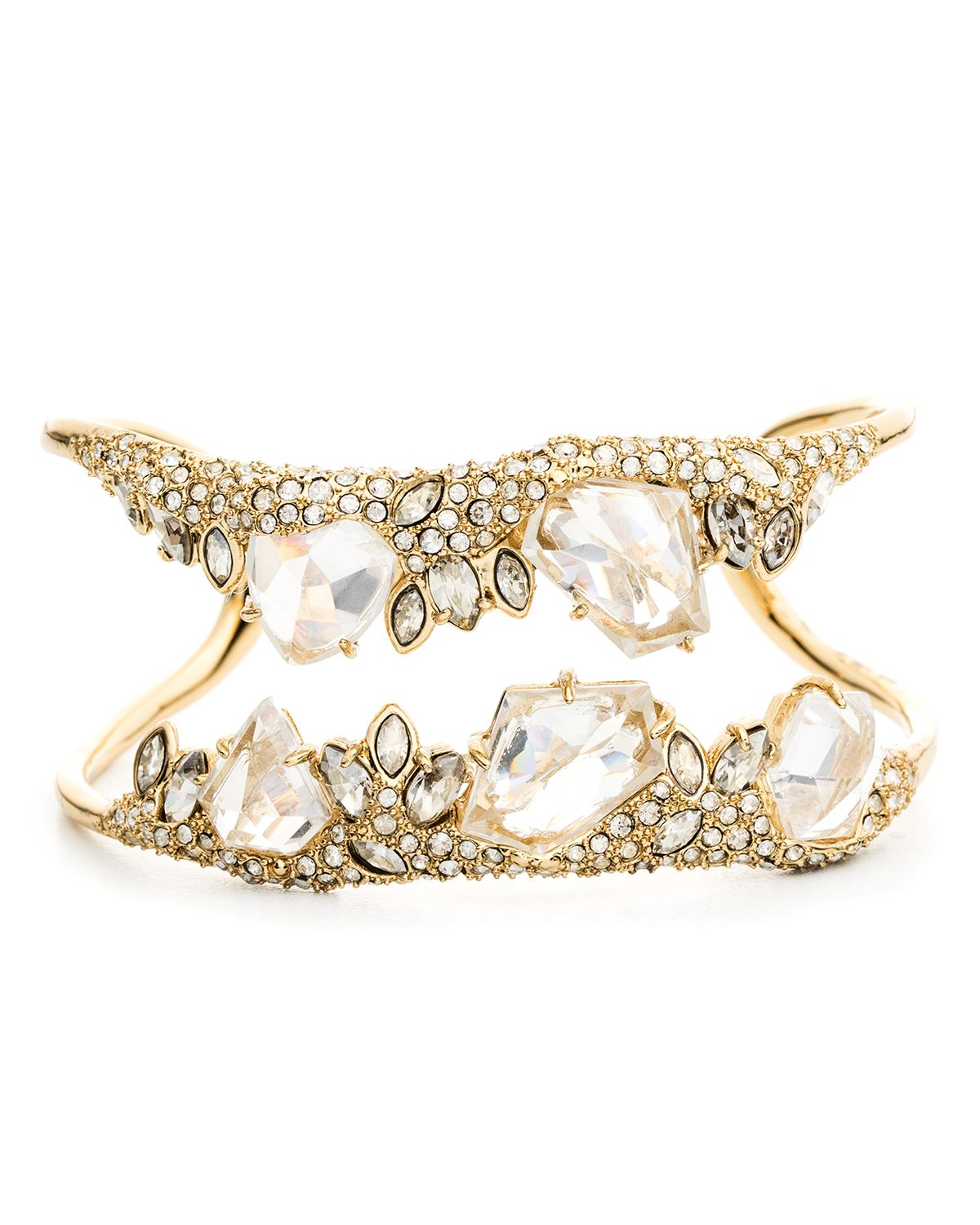 Lyst - Alexis Bittar Miss Havisham Marquis Cluster Cuff in Metallic