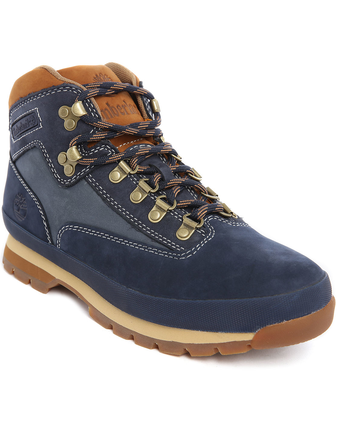 Timberland Euro Hiker Blue/camel Nubuck Boots in Blue for Men | Lyst