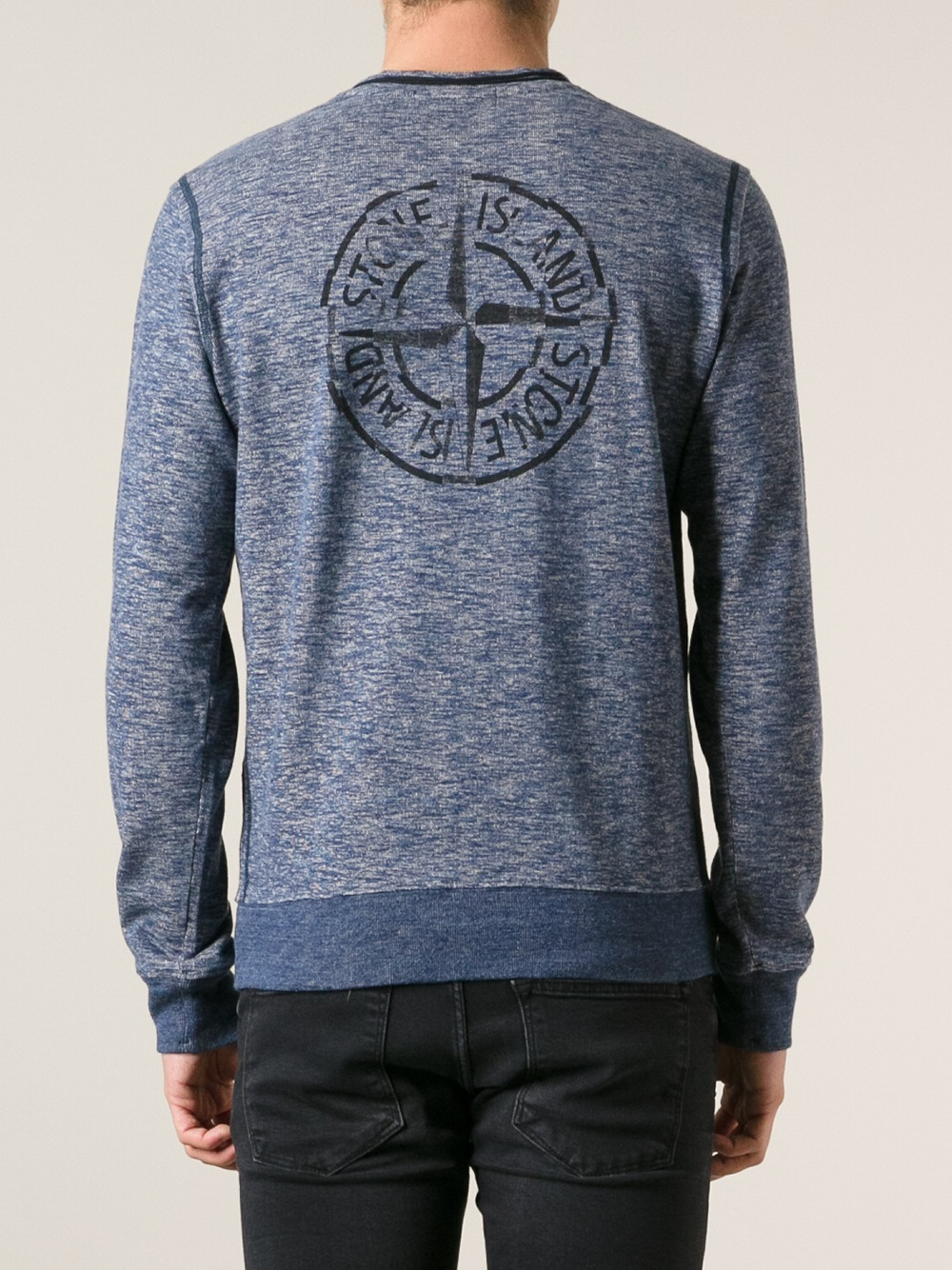 stone island powder blue sweatshirt